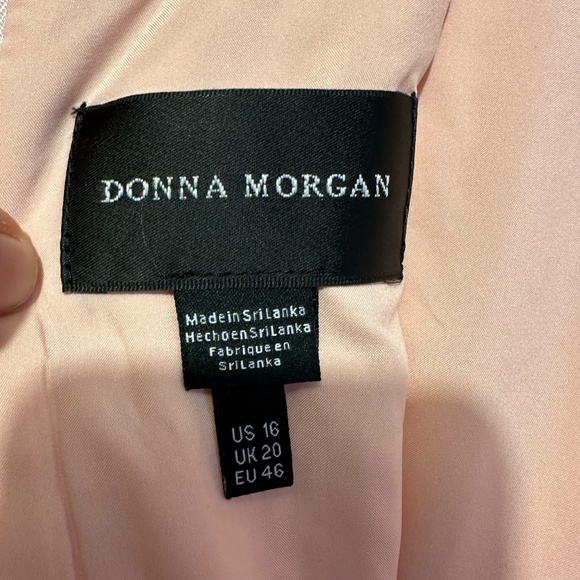 NWT Donna Morgan Short Lace Puff Sleeve Cocktail Dress - size 16 - Picture 7 of 8